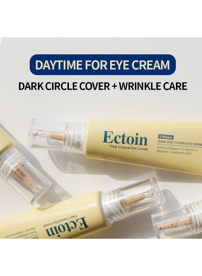 THE YEON - Korean Skin Care Theyeon Ectoin Vital Conceal Eye Cream For Dark Circle / 20Ml 0.67 Fl. Oz/Concealer Hydrates Covers Wrinkles And Puffiness Anti Aging - Image 1