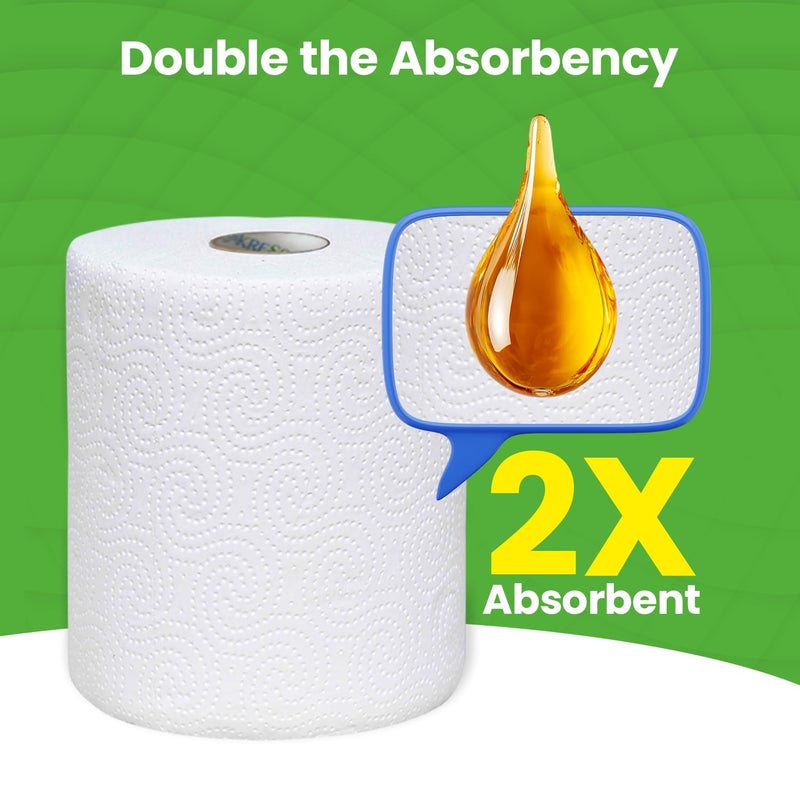 Kressa Jumbo Kitchen Tissue Paper Roll | Paper Towel 1 Roll Total 300 Sheets 2 Ply - Image 5