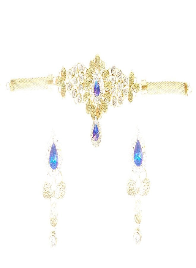 ELOISH Galabnd Choker Alloy Jewel Set with Earrings. - Image 2