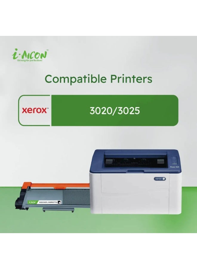i-AICON Compatible Black Laser Toner Cartridge for Xerox 3020/3025 106R02773 1500pg - Image 3