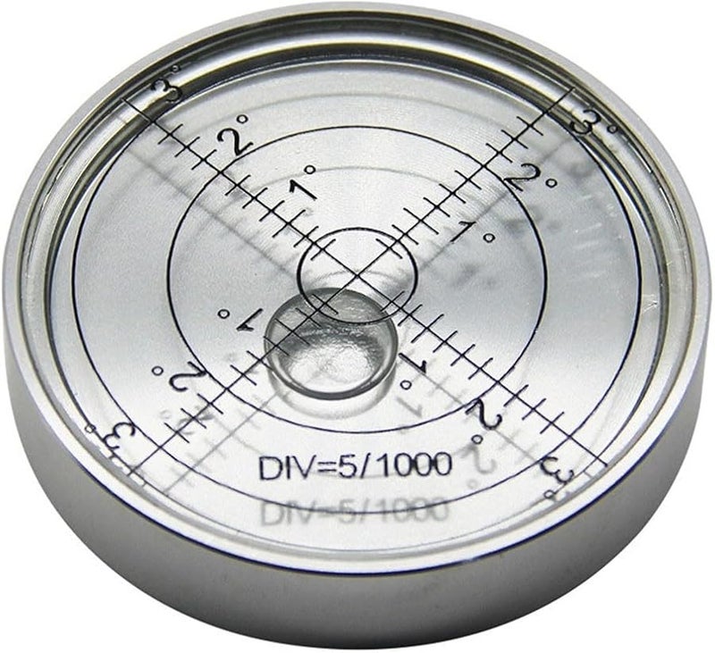 مستوى الفقاعة الأفقية من الفولاذ المقاوم للصدأ 60x12 مم أداة التسوية المستديرة للآلات والأجهزة وطاولات البلياردو - Image 2