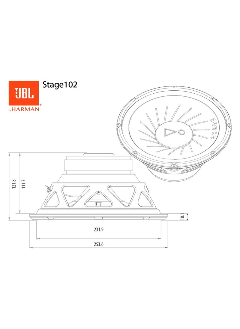 JBL - JBL Stage 102 10 (25cm) Subwoofer - Image 1
