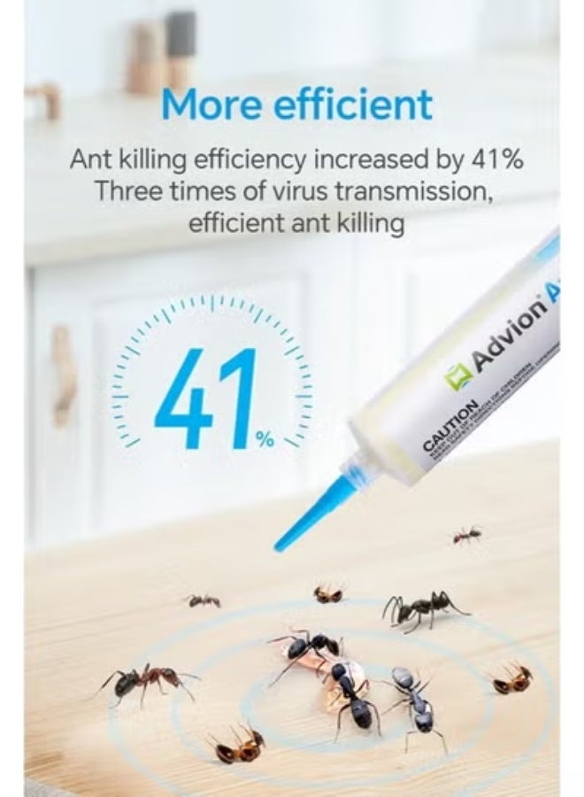ADVISION Advion Ant Gel Bait – Powerful Ant Killer Insecticide with Precision Applicator Tips – Indoor & Outdoor Ant Control Solution – Fast-Acting & Long-Lasting Formula (Pack of 3 Tubes) - Image 3