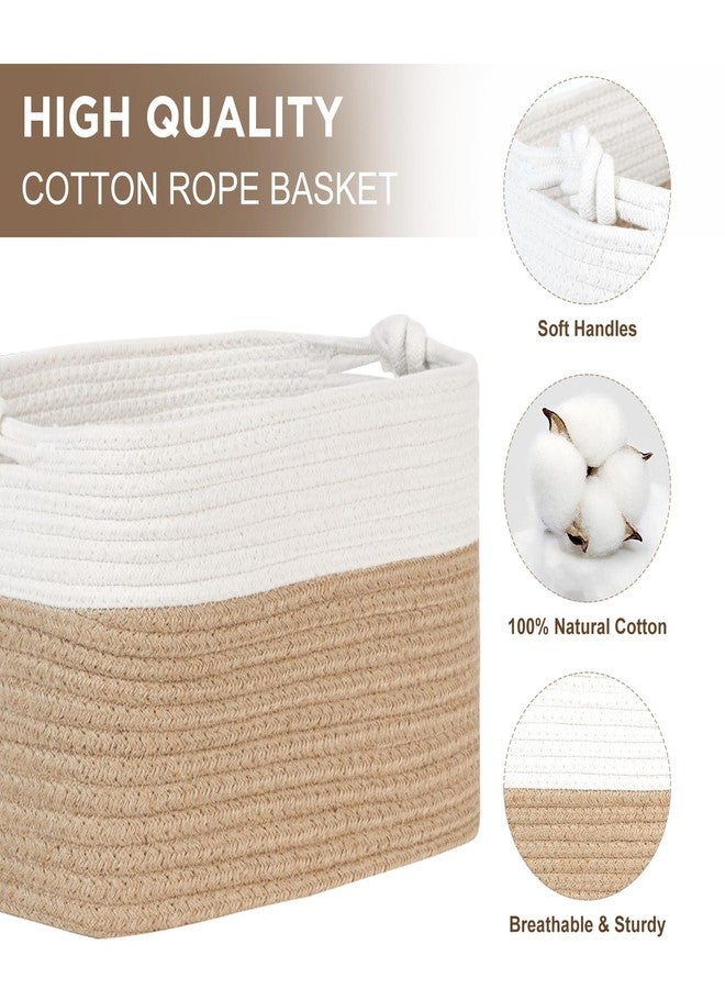 Temary Woven Storage Baskets, Set of 3 Rope Baskets for Storage Clothes, Towels, Versatile Boho Storage Bins (Jute, 13"x9.8"x8.5") - Image 4