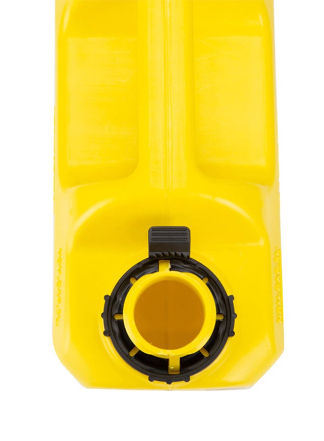 DPT Thick Fuel and Gasoline Tank, 
Portable Plastic Petrol Container, Yellow, capacity 5 L - Image 3