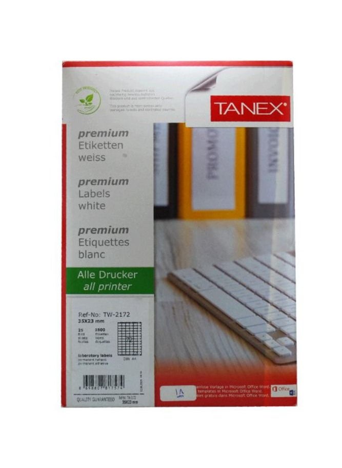 Tanex A4 LASER LABEL 25 sheets 23x35 mm - pzsku/Z9E31043B2023DFE724F2Z/45/_/1670070221/b8a5171e-90c6-4347-a0b5-f8afa1ca485e