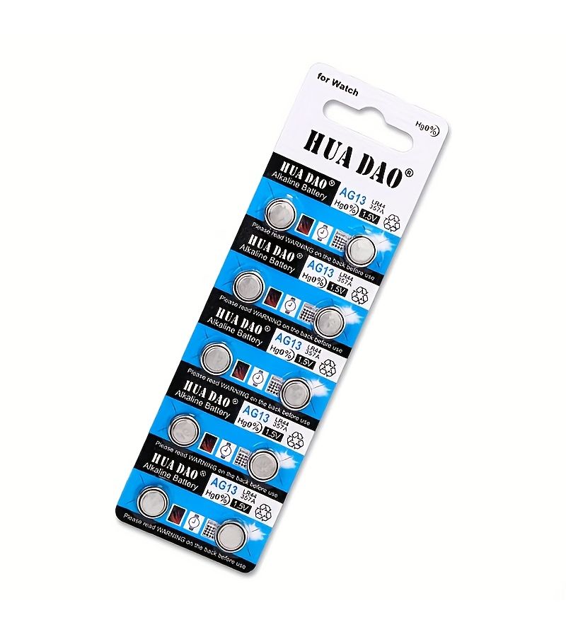 AG13 LR44 10PCS Button Cell Battery 1.55V For Watch Electronics Small Toys Calculator - Image 3