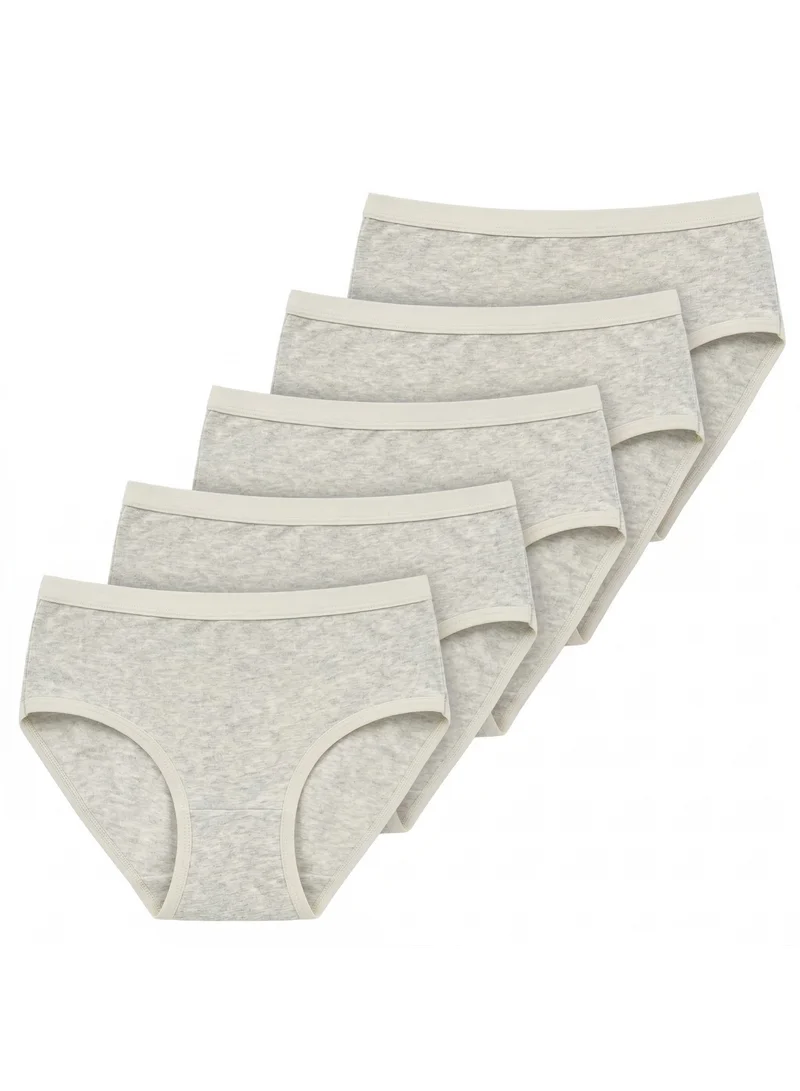 بيداني Essential Everyday Comfort Panties – 5 Packs Grey