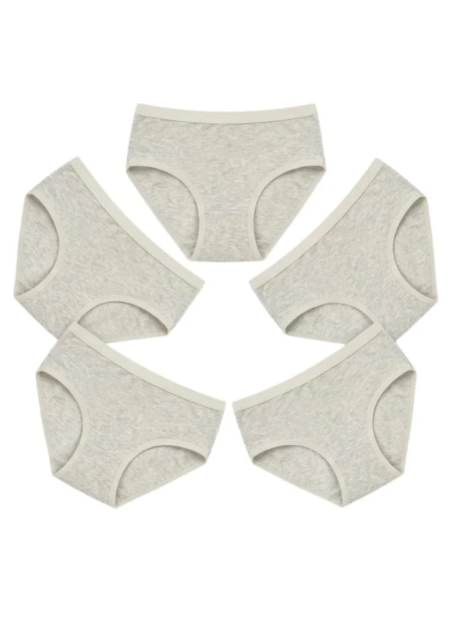 بيداني Essential Everyday Comfort Panties – 5 Packs Grey