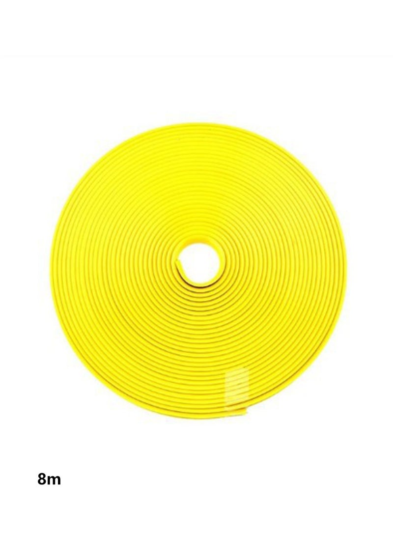 8M Roller New Shape IPA Tire Piece Car Color Wheel Rim Protective Cover Decorative Strip Tire Protection Line (yellow) - Image 2