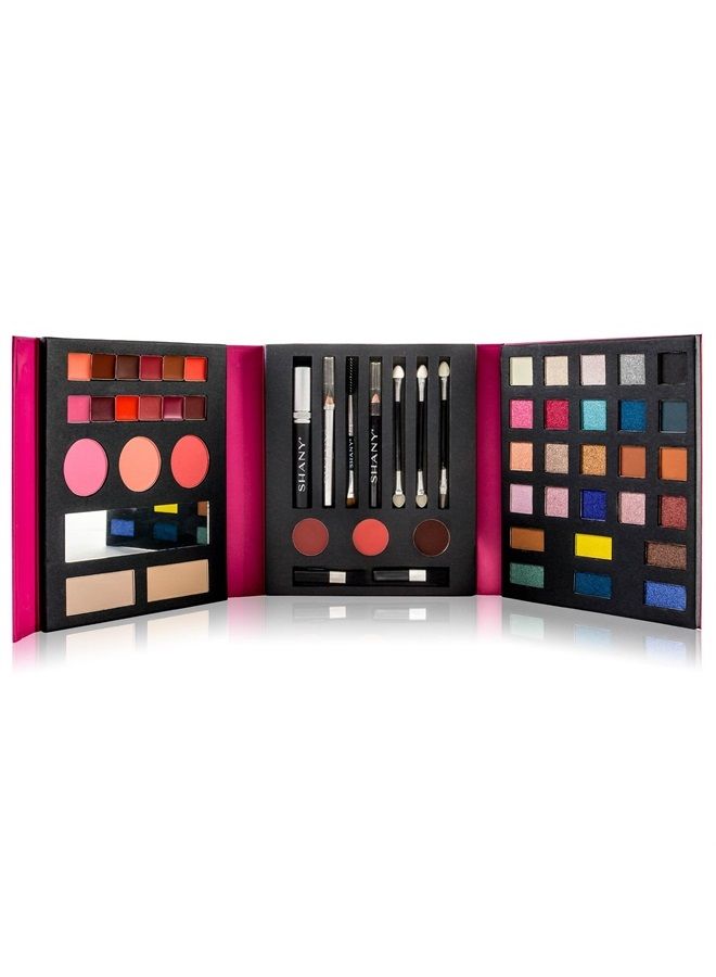 Shany Beauty Book Makeup Kit – All in one Travel Makeup Set - 35 Colors Eye shadow, Eye brow, blushes, powder palette,10 Lip Colors, Eyeliner & Mirror - Holiday Makeup Gift Set - Image 2