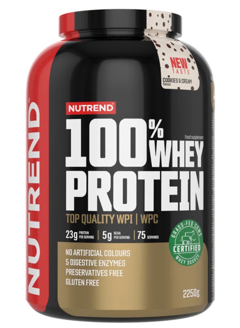 Whey protein 2250g 100%, Cookies & Cream