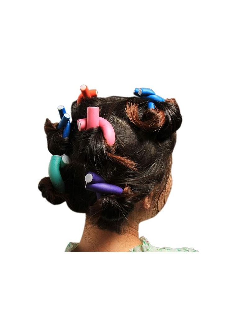 ORiTi ORiTi 42-pack 7" Flexible Curling Rods Hair Curlers Roller, Curling Rods, Hair Flexi-Rods Curlers Flexible Rods No Heat Hair Curlers Sleep In Rollers Set Lightweight Soft Foam Styling Hair Rollers Bra - Image 5