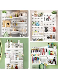 GGEROU Pegboard Combination Kit, Pegboards and Accessories Modular Hanging for Wall Organizer, Crafts Organization, Ornaments Display, Nursery Storage, Peg Board, PegBoard Organizer for Home, Office, Black  - Image 5