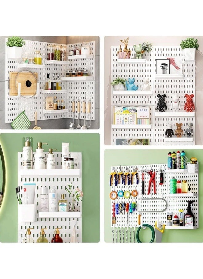 GGEROU Pegboard Combination Kit, Pegboards and Accessories Modular Hanging for Wall Organizer, Crafts Organization, Ornaments Display, Nursery Storage, Peg Board, PegBoard Organizer for Home, Office, Black  - Image 5
