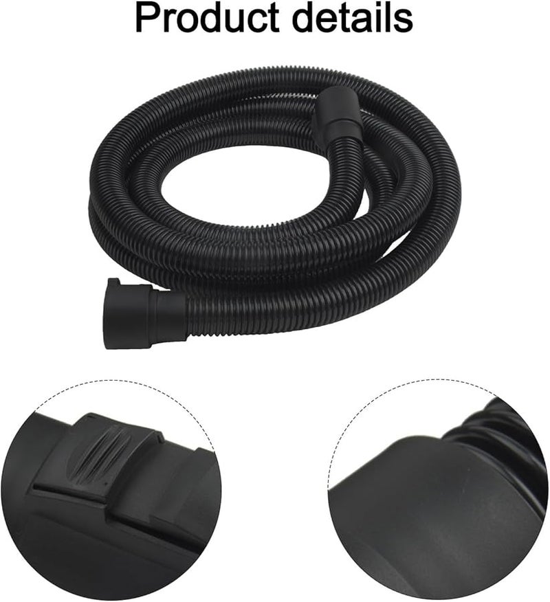 3 5 متر خرطوم إضافي طويل جدًا للمكانس الكهربائية الرطبة والجافة بديل مع كفة مزدوجة دوارة - Image 4