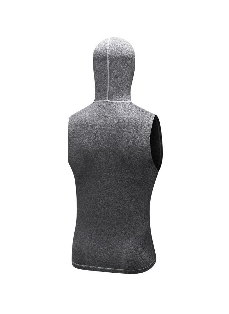 Loquat Men Quick Dry Breathable Elastic Coat Grey  - Image 2