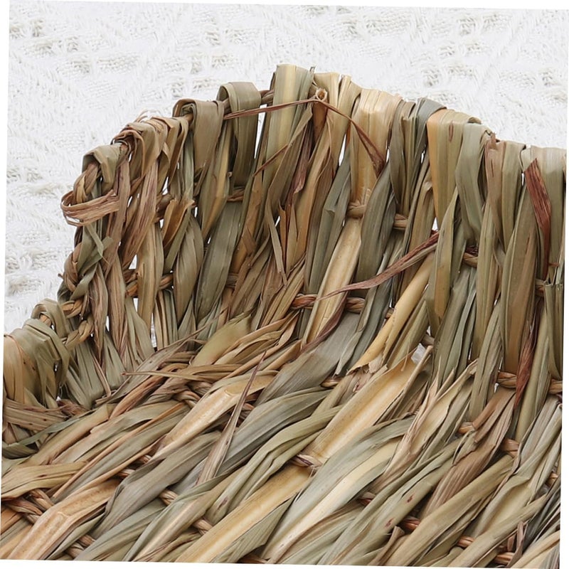 Angoily 3pcs Hay Bedding Pet Grass Bed Cave for Rabbits Chinchillas Guinea Pigs - Image 2
