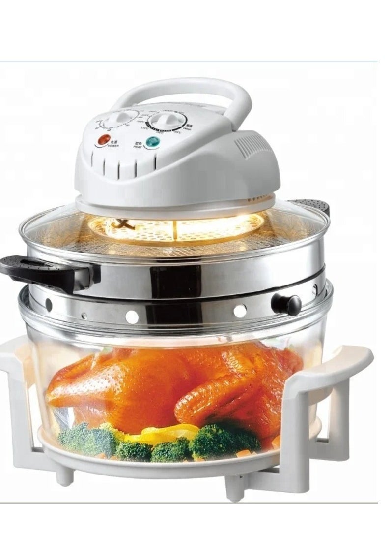 Commercial Smart Oil-Free Electric Baking Oven - Portable Air Oven for Pizza, Chicken, Bread, and More, Halogen Convection for a Healthier Lifestyle