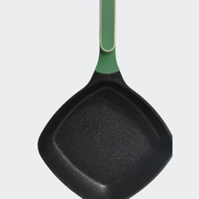 ECVV Nonstick Grill Pan For Stove Tops  Square Grill Skillet Compatible With All Stovetops  Gas Electric  Induction  26Cm - Image 5