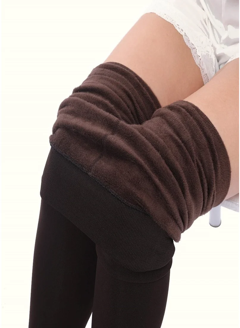 Mistirik Mystical Ravena Model Thermal Pantyhose Plush Woven Wool Warm and Tightening Tights