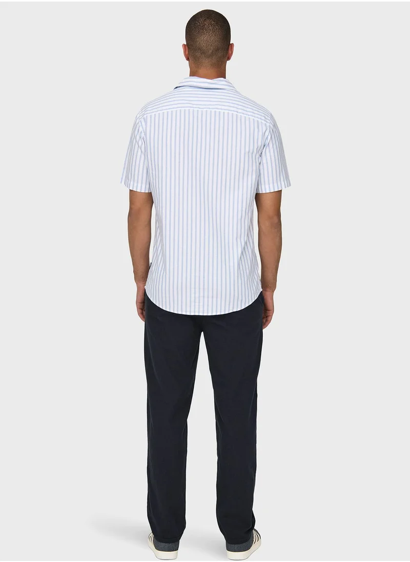 Only & Sons Striped Regular Fit Shirt