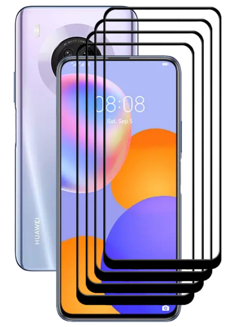 ACLIX 4 Pieces Antistatic ESD Dustproof Premium Quality High Definition Tempered Glass Screen Protector Designed For Huawei Y9a - Image 1