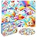 MZZOTOY Rainbow Horse Unicorn Puzzles for Kids Ages 48 60 Pieces Jigsaw Puzzles for Kids Ages 35 Puzzle for Girls and Boys Learning Educational Puzzles Toys in a Metal Box - Image 2