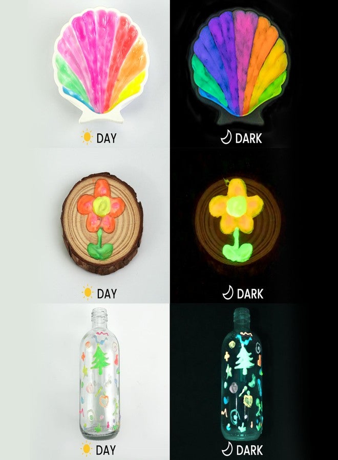 Artiggle Acrylic Color -Glow In Dark | Radium Paint| Non Toxic Acrylic Paint| DIY Paint | Birthday Gift For Age 5 To All |6 Shades 20Ml Each, Multi - Image 4