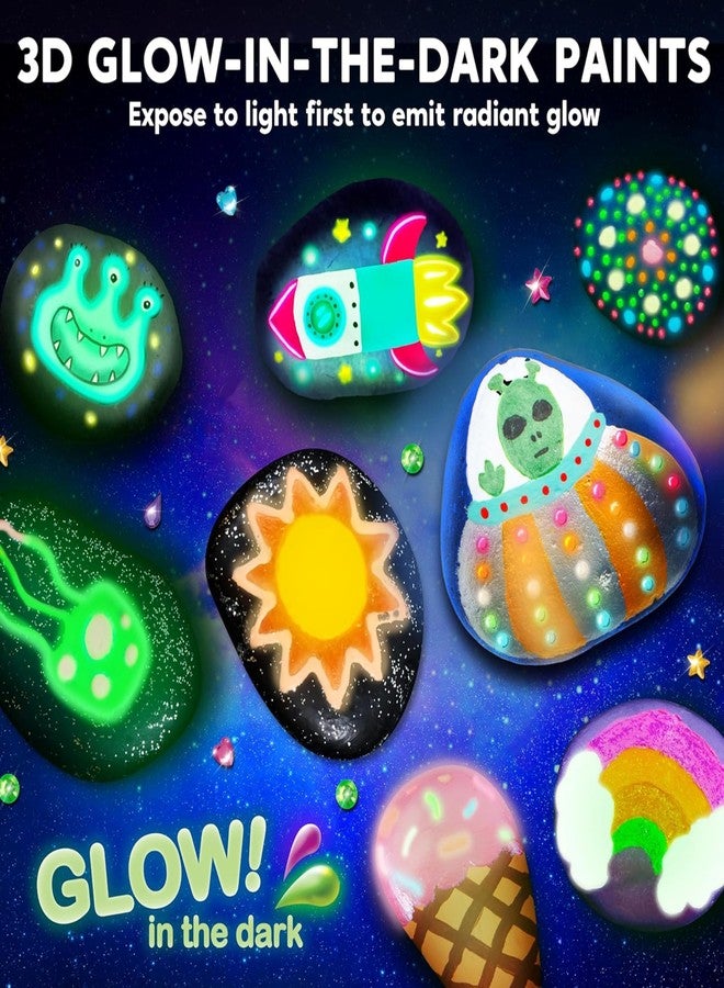 Artiggle Acrylic Color -Glow In Dark | Radium Paint| Non Toxic Acrylic Paint| DIY Paint | Birthday Gift For Age 5 To All |6 Shades 20Ml Each, Multi - Image 5