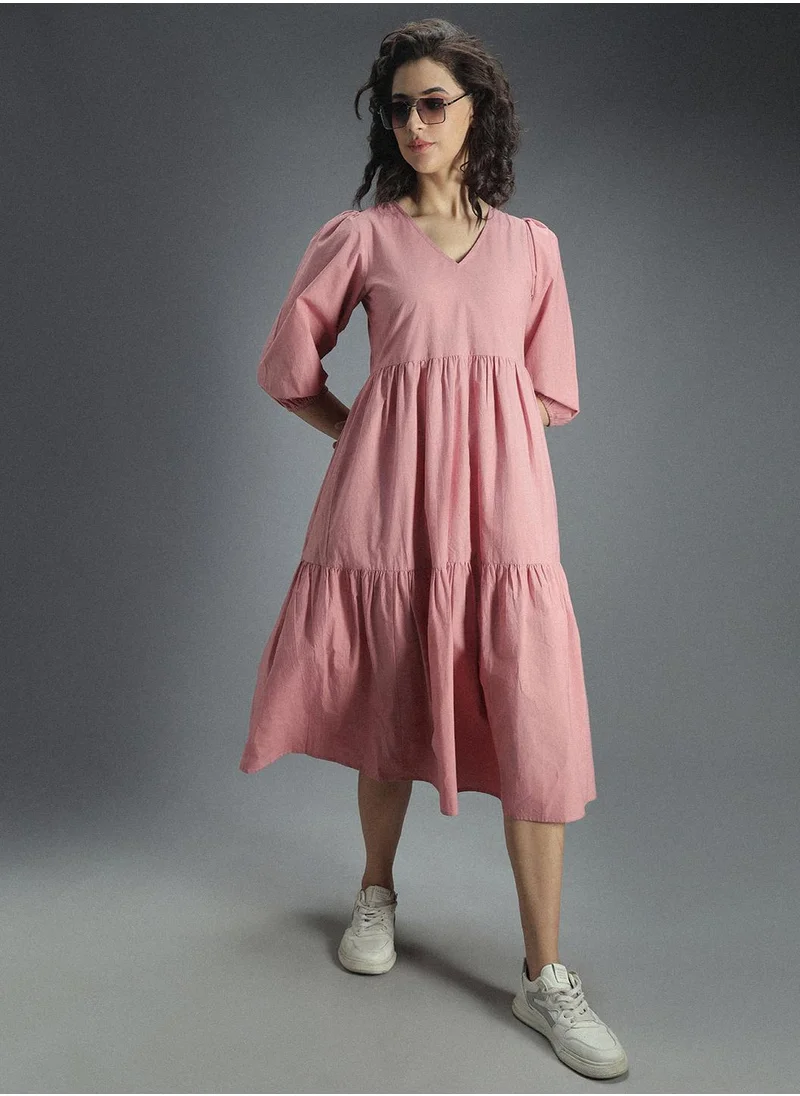 هاي ستار Women Pink Dress