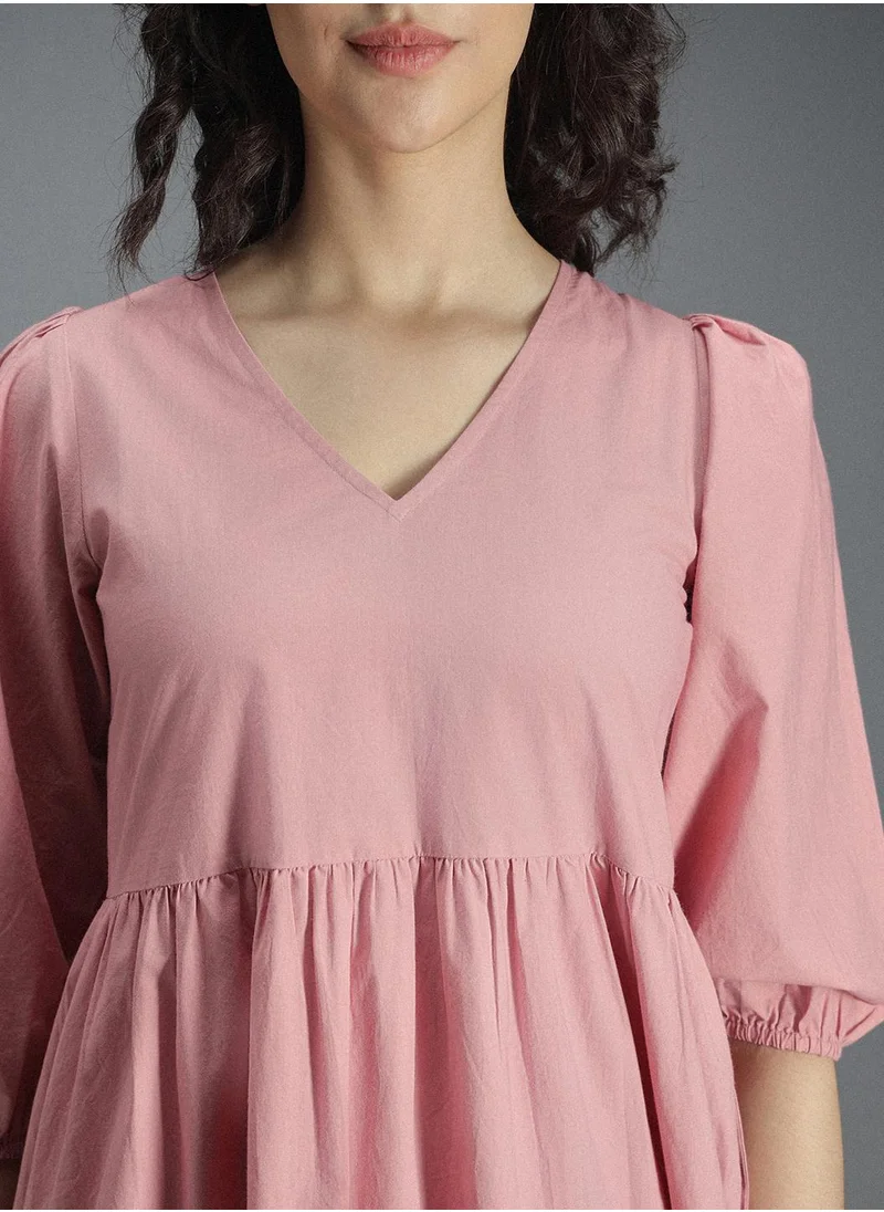 هاي ستار Women Pink Dress