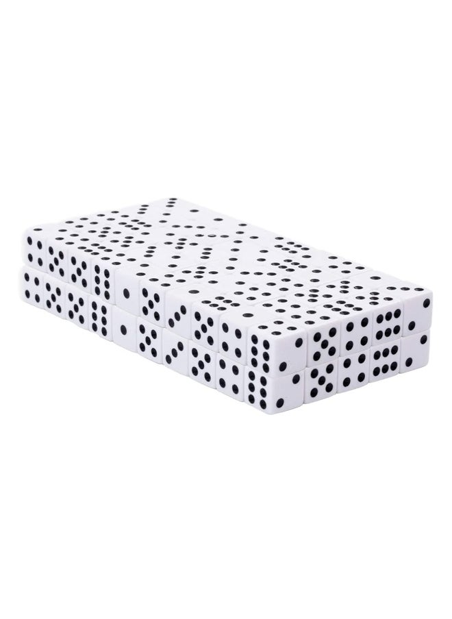 Regal Games - Regal Games Dice Set 6 Sided  Playing White 16mm Set of Dice  Square Dice for Classroom or Family Game Night  100 Dice - Image 1
