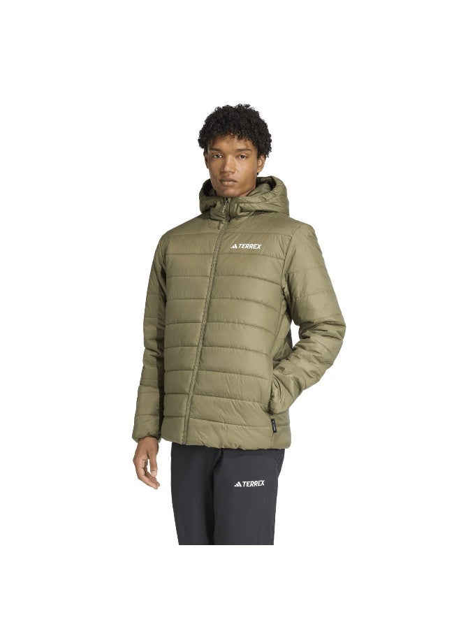 Adidas Mt Ess Pad Ho J Green Hiking Jackets For Men XS  - Image 2