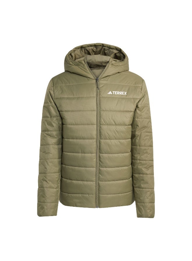 Adidas Mt Ess Pad Ho J Green Hiking Jackets For Men XS  - Image 1