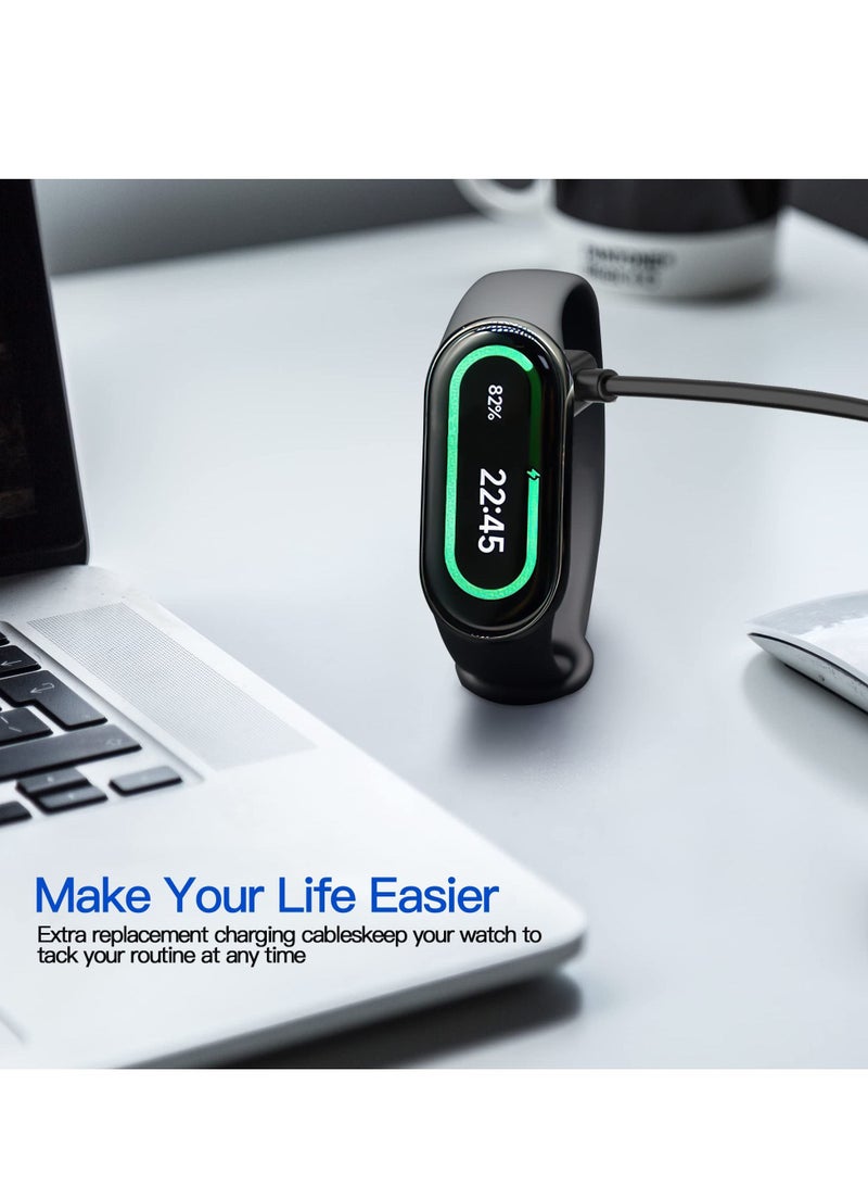 USB Charger, Cable Compatible with Xiaomi Mi Band 8, Smartwatch Replacement USB Charger Adapter Charge Cord Charging Dock Compatible for Mi Band 8 Activity Fitness Tracker - Image 4