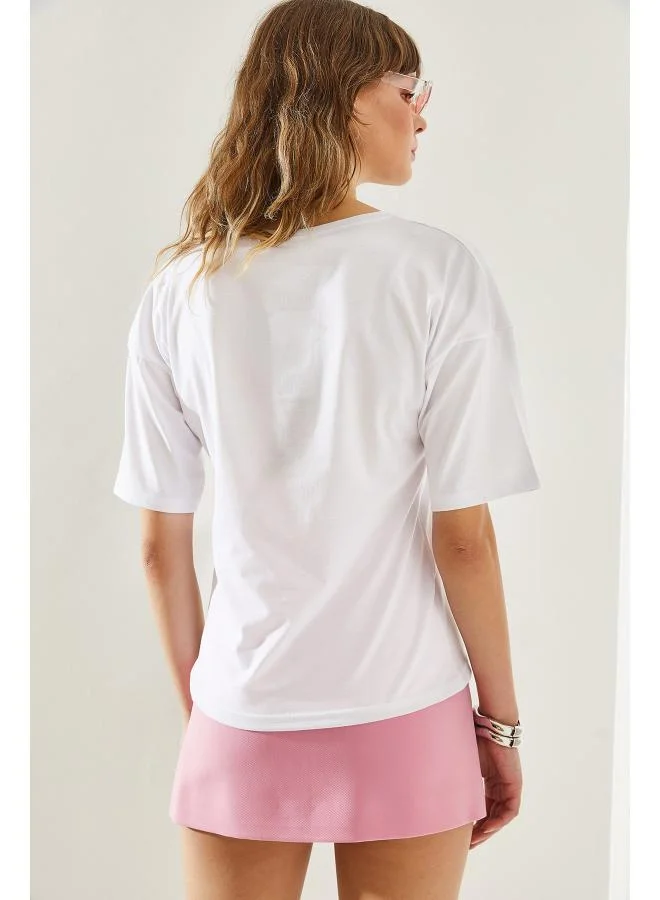 Ginger Basics V Neck Relaxed Fit T-shirt