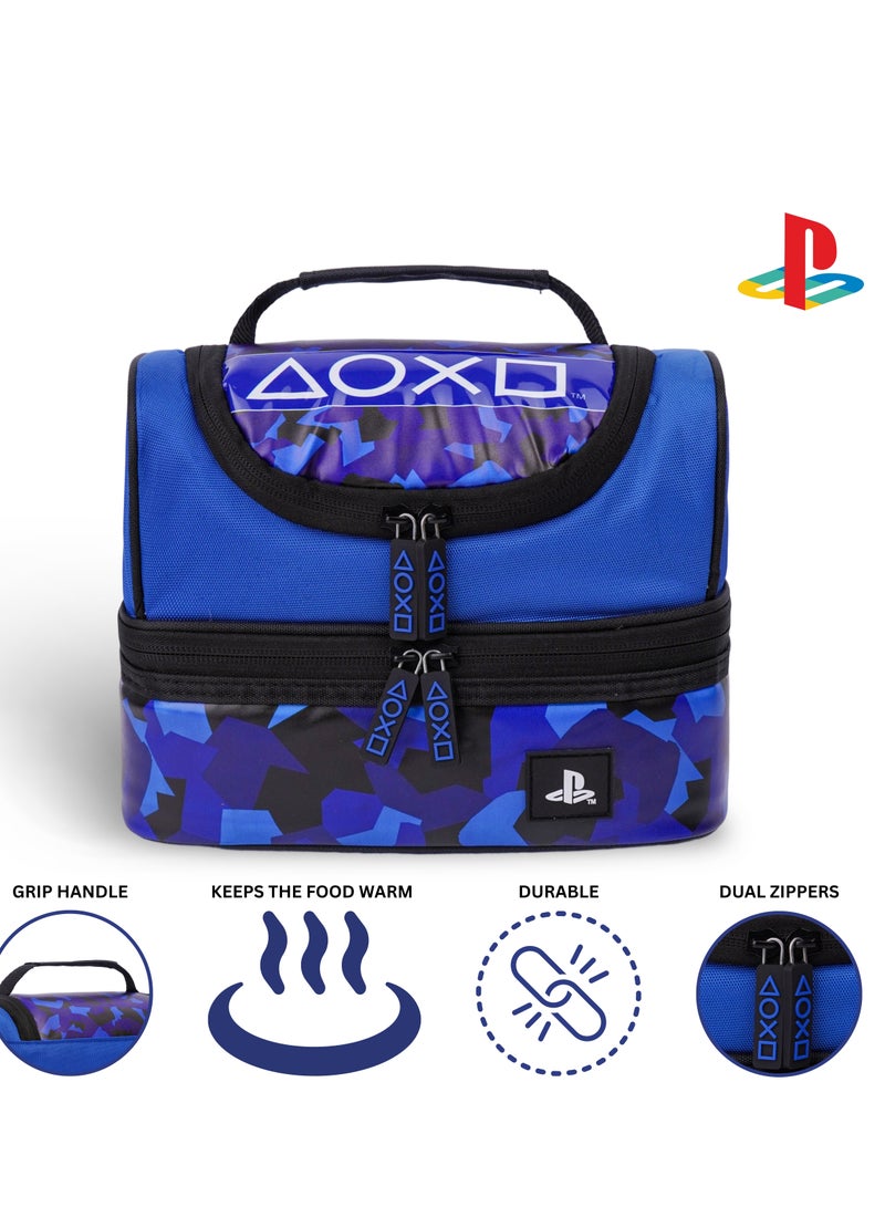 PlayStation Sony Plastation Play In Camo Dual Compartment Lunch Bag - Image 1