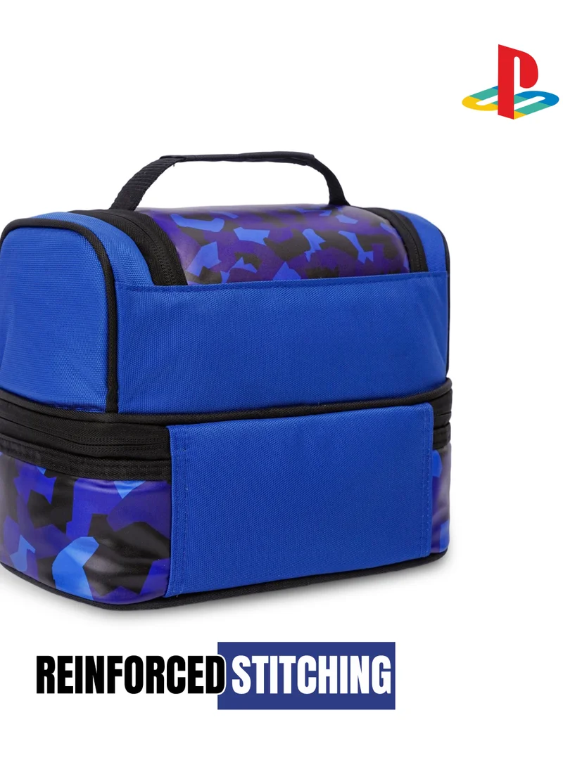 PlayStation Sony Plastation Play In Camo Dual Compartment Lunch Bag