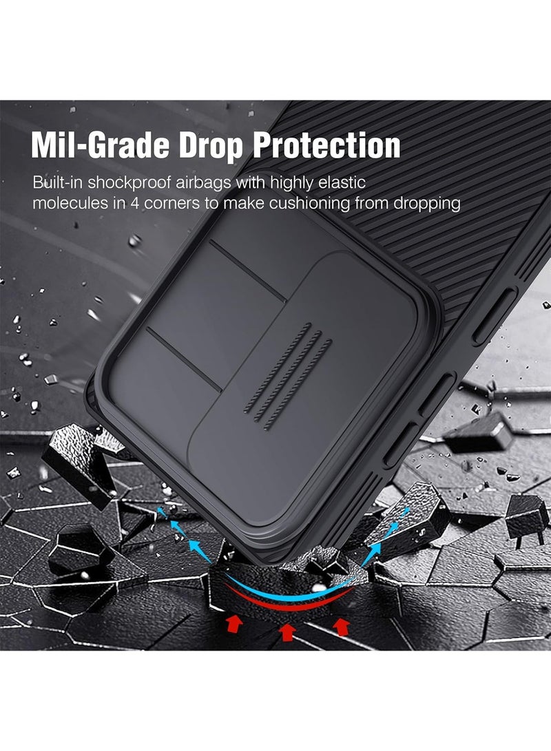 Adando for Samsung Galaxy S26 Ultra Case with Slide Camera Cover, Slim Fit Thin Polycarbonate Protective Shockproof Cover with Slide Camera Cover, Upgraded Cover for Galaxy S26 Ultra (Black) - Image 2