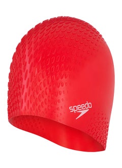 speedo Bubble Active + Swimming Cap Red  - Image 1