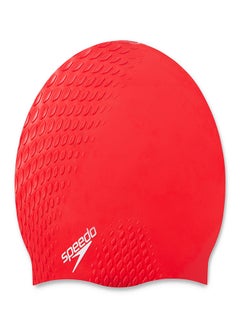 speedo Bubble Active + Swimming Cap Red  - Image 2