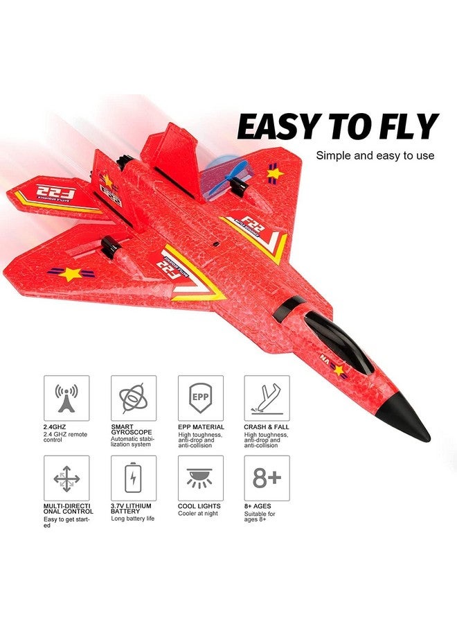 ماجيك واند، عبوة من طائرة واحدة تعمل بالتحكم عن بعد، لون عشوائي، طائرة مقاتلة نفاثة من إسفنج EPP مزودة بنظام توازن تلقائي، مناسبة للمبتدئين، طائرة مقاتلة مزودة بمصابيح LED، للأطفال - Image 3