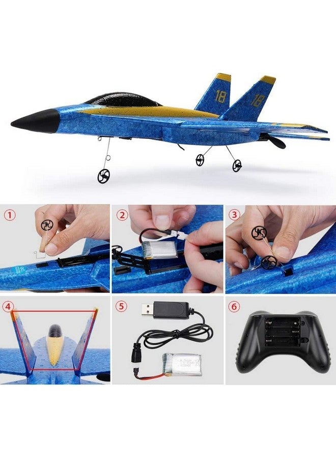 ماجيك واند، عبوة من طائرة واحدة تعمل بالتحكم عن بعد، لون عشوائي، طائرة مقاتلة نفاثة من إسفنج EPP مزودة بنظام توازن تلقائي، مناسبة للمبتدئين، طائرة مقاتلة مزودة بمصابيح LED، للأطفال - Image 4