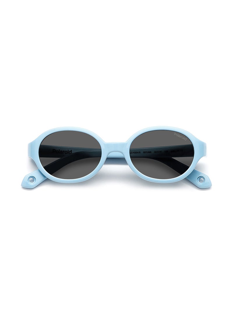 Polaroid Kids Unisex UV Protection Oval Sunglasses - Pld K004/S Azure 42 - Lens Size: 42 Mm  - Image 4