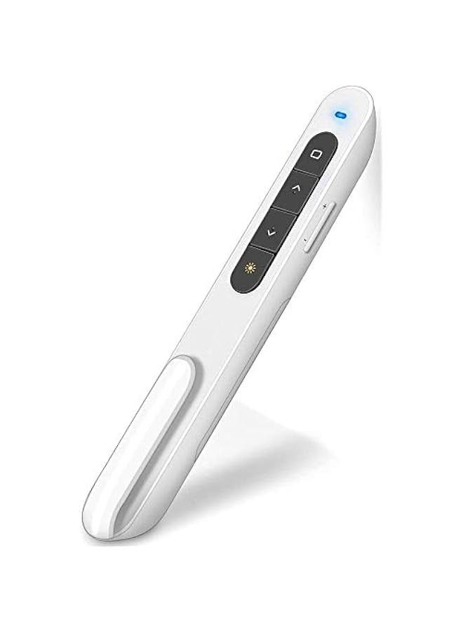 Generic Wireless Presenter with Red Light, AAA Powered, Hyperlink Volume Control, RF 2.4GHz PowerPoint Clicker Remote Slide Advancer  - Image 1