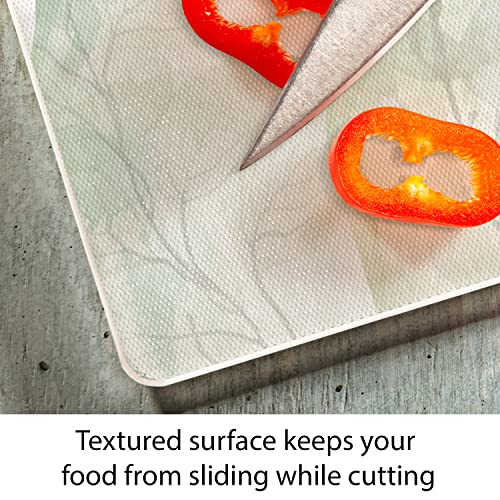 CounterArt Nature's Greenery 3mm Tempered Glass Cutting Board 15” x 12” Manufactured in the USA Serving Board Charcuterie Board - Image 3