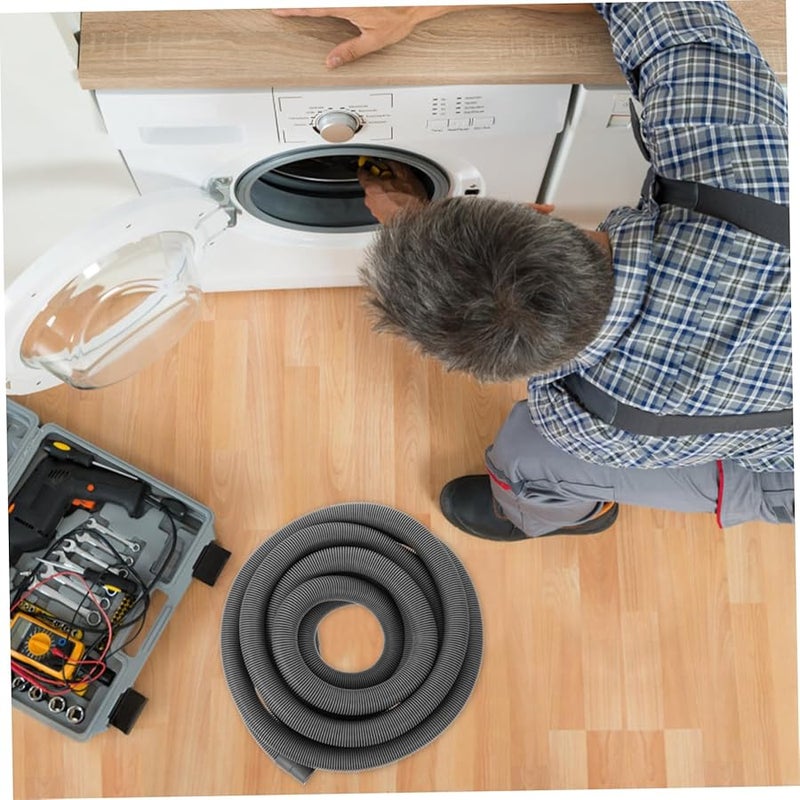 مجموعة تمديد خرطوم تصريف الغسالة بطول 5 أمتار تشمل خرطوم للمطبخ والغسيل - Image 5