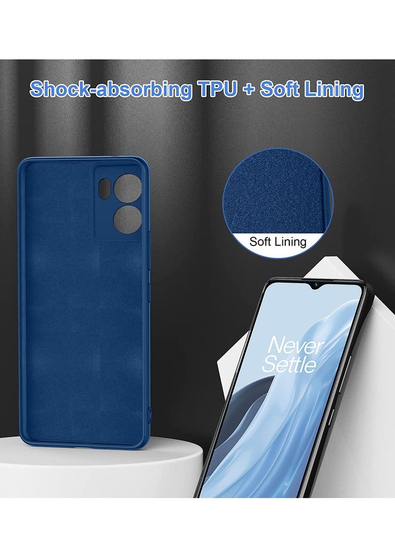 BORTONY OnePlus Nord N300 Case with 2 Pack Tempered Glass Screen Protector Microfiber Shockproof Soft Liquid Silicone Protective Phone Cover Compatible with OnePlus Nord N300 - Image 2