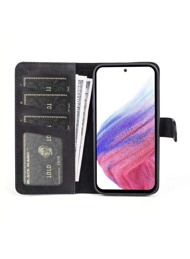 اس-توب جراب لهاتف Samsung Galaxy A53 5G، جراب هاتف جلدي قابل للطي أفقيًا بخياطة - Image 3